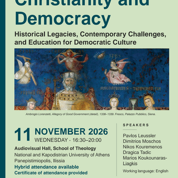 International Workshop! Christianity and Democracy: Historical Legacies, Contemporary Challenges, and Education for Democratic Culture - [11.11.2026]